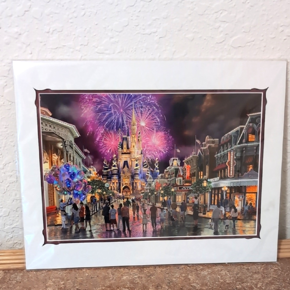 Disney World 50th Anniversary Castle Art Print